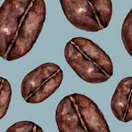 Seamless pattern with cofee grain N5