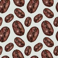 Seamless pattern with cofee grain N6