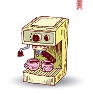 coffe maker machine isolated N2