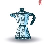 coffe maker machine isolated N3