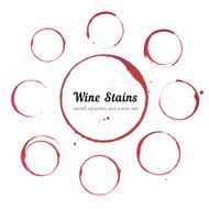 Wine stain circles