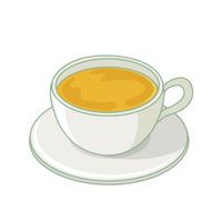 vector cup of tea illustration