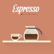Espresso flat icons