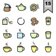 Coffee icons set N9