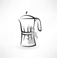 coffee maker grunge icon