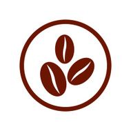 Coffee beans symbol