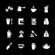 Set icons of coffee