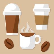 Coffee Cup and Beans N2