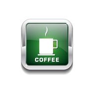 Coffee Sign Green Vector Icon Button N5