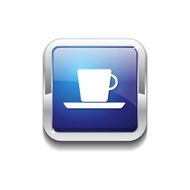 Mug Sign Blue Vector Icon Button N4