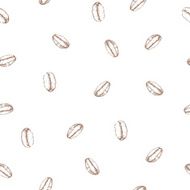 Seamless pattern with coffee beans N3