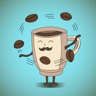 Cute cup juggler