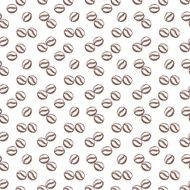 Coffee seamless pattern Vector background