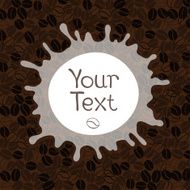 Vector coffee background with place for your text