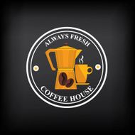 Coffee badge label icon menu