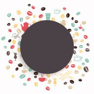 vector coffee background N4