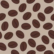 vector pattern with coffee beans