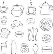 Breakfast Clip Art Icons