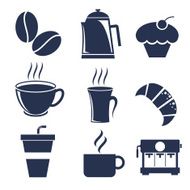 Coffee icons set N10