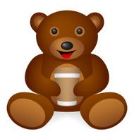 bear paper coffee cup