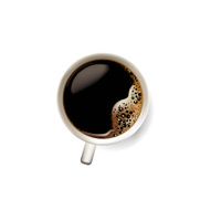White cup with black coffee N2