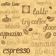 seamless coffee pattern N17