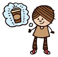 Woman and coffee