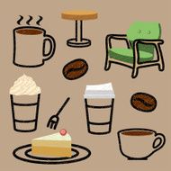 Cafe Icon Set N2