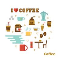 coffee flat design