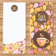 Tea party brochure template