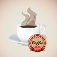 Cup of steaming coffee N4