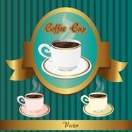set of coffee cups