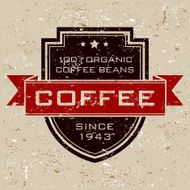 Vintage Coffee Label N25