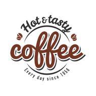 Vector coffee label N2