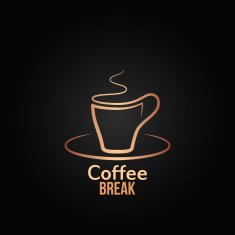coffee cup label design background