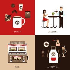 Coffee House Flat Set