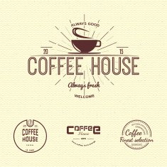 Coffee badges logos and labels for any use N2