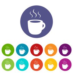 Coffee flat icon