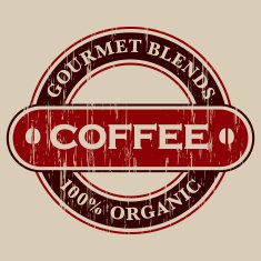 Vintage Coffee Label N6