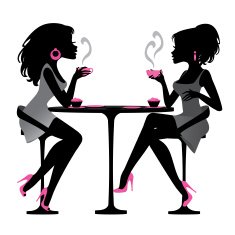 Silhouette Cafe Girls
