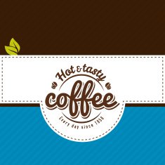 Vector coffee label