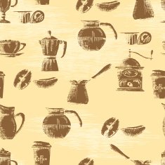 Seamless Coffee Background N3