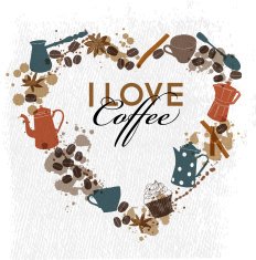 watercolor vector background of coffee N3