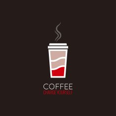coffee cup energy concept design background