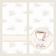 Coffee house menu template design in vector