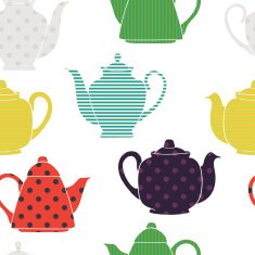 doodle afternoon tea background