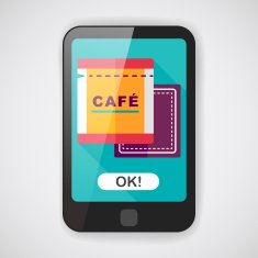 coffee bag flat icon with long shadow eps10 N6