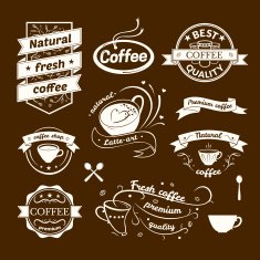 Coffee signs set N2