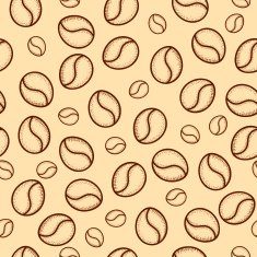 Seamless pattern coffee handmade Doodle coffee Sketch N3