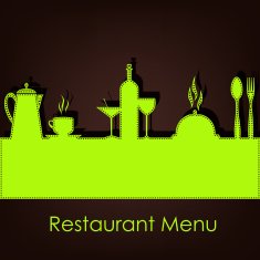 Sample menu for restaurant and cafe
